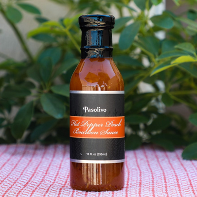 Hot Pepper Peach Bourbon Sauce