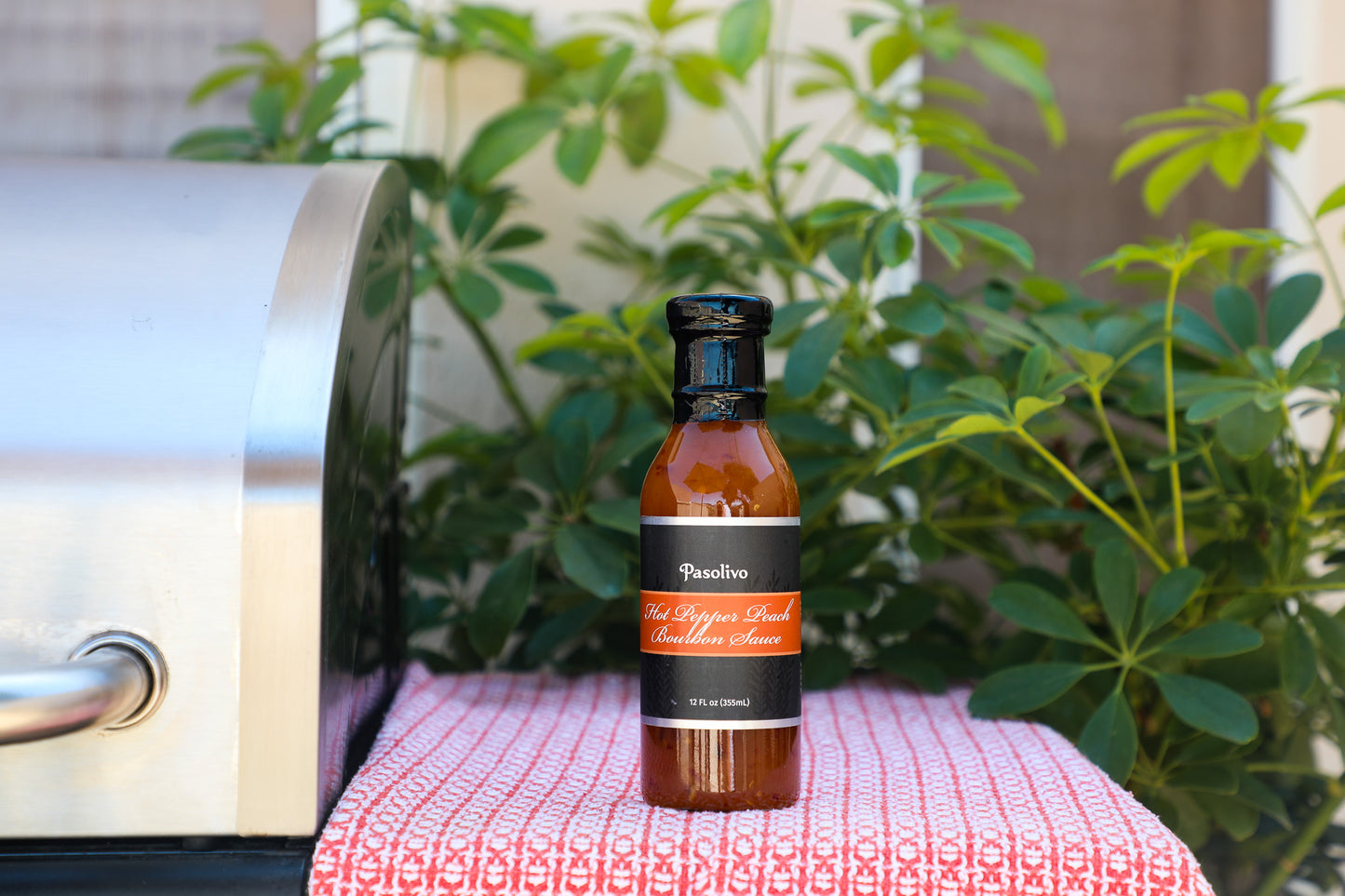 Hot Pepper Peach Bourbon Sauce