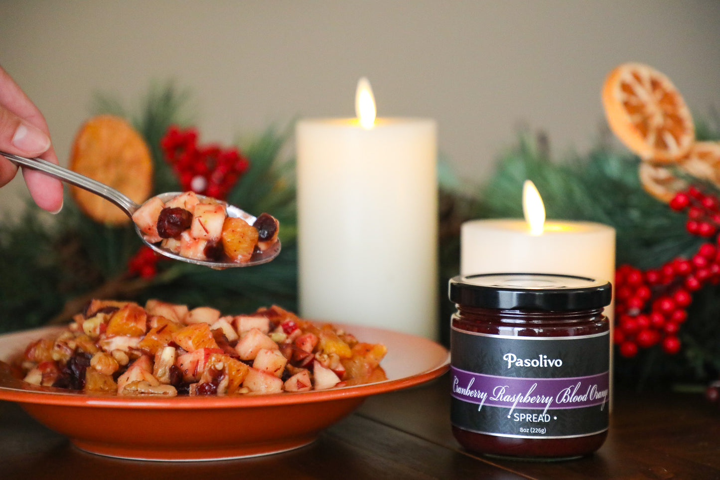 Cranberry Raspberry Blood Orange Spread