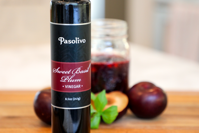 Sweet Basil Plum Balsamic Vinegar