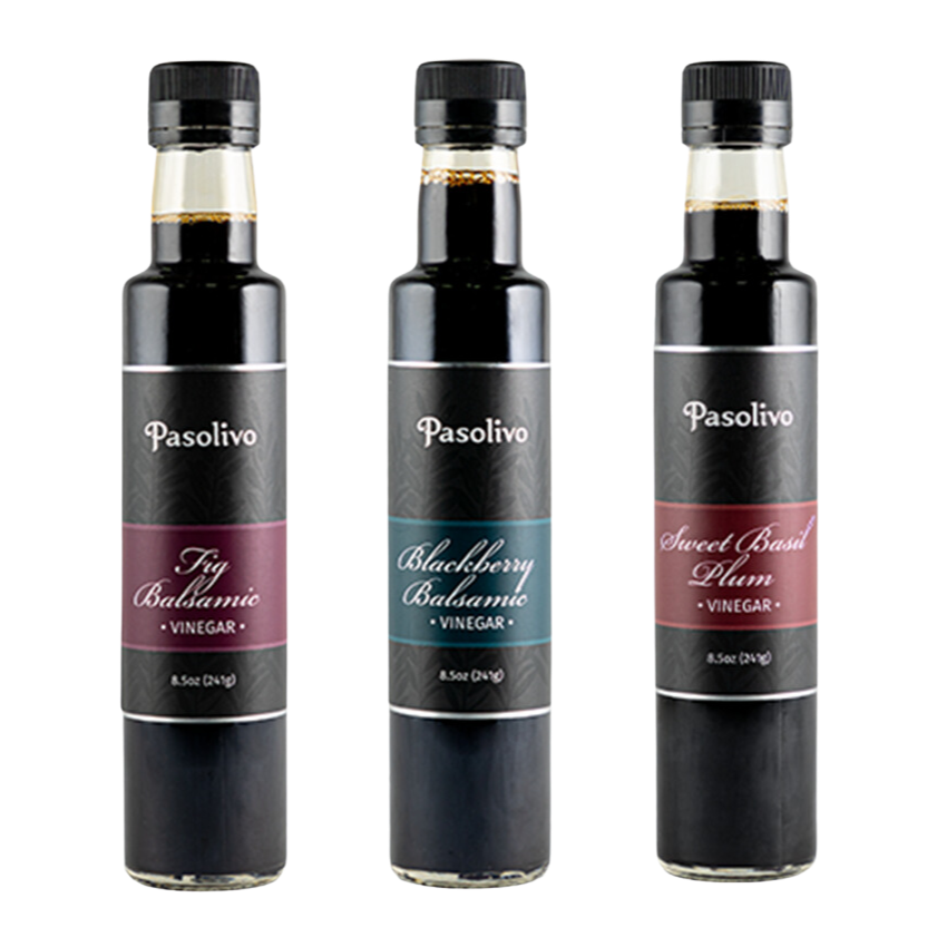 Pasolivo's Sweet & Tart Balsamic Trio