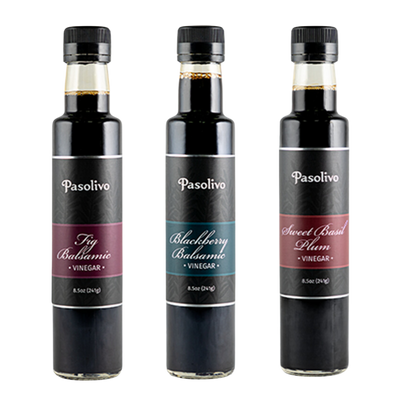 Pasolivo's Sweet & Tart Balsamic Trio