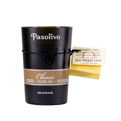 Blackberry Sage Glass Candle