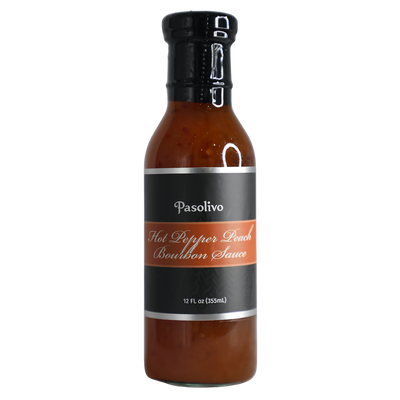 Hot Pepper Peach Bourbon Sauce