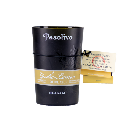 Cedarwood & Amber Glass Candle