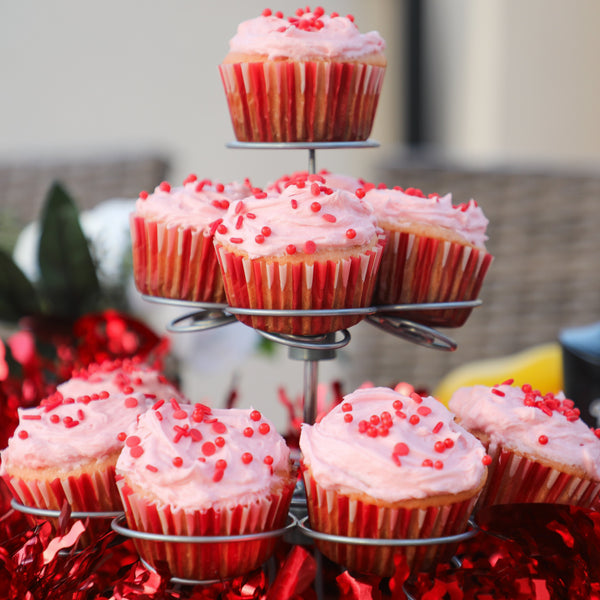 Pink Honey Cupcakes