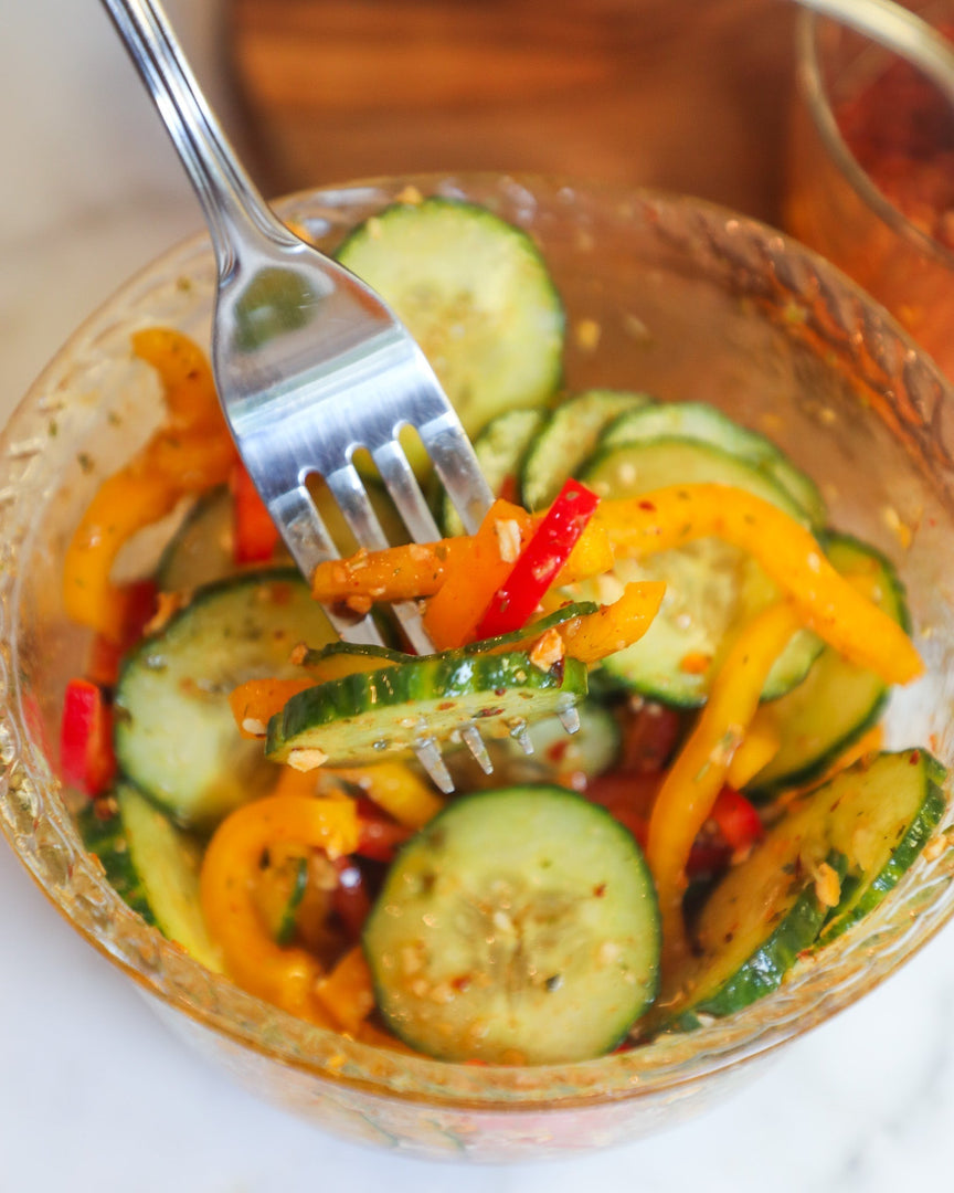 Chili Crunch Cucumber Salad