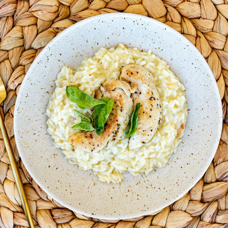 Lemon and Truffle Risotto with Chicken