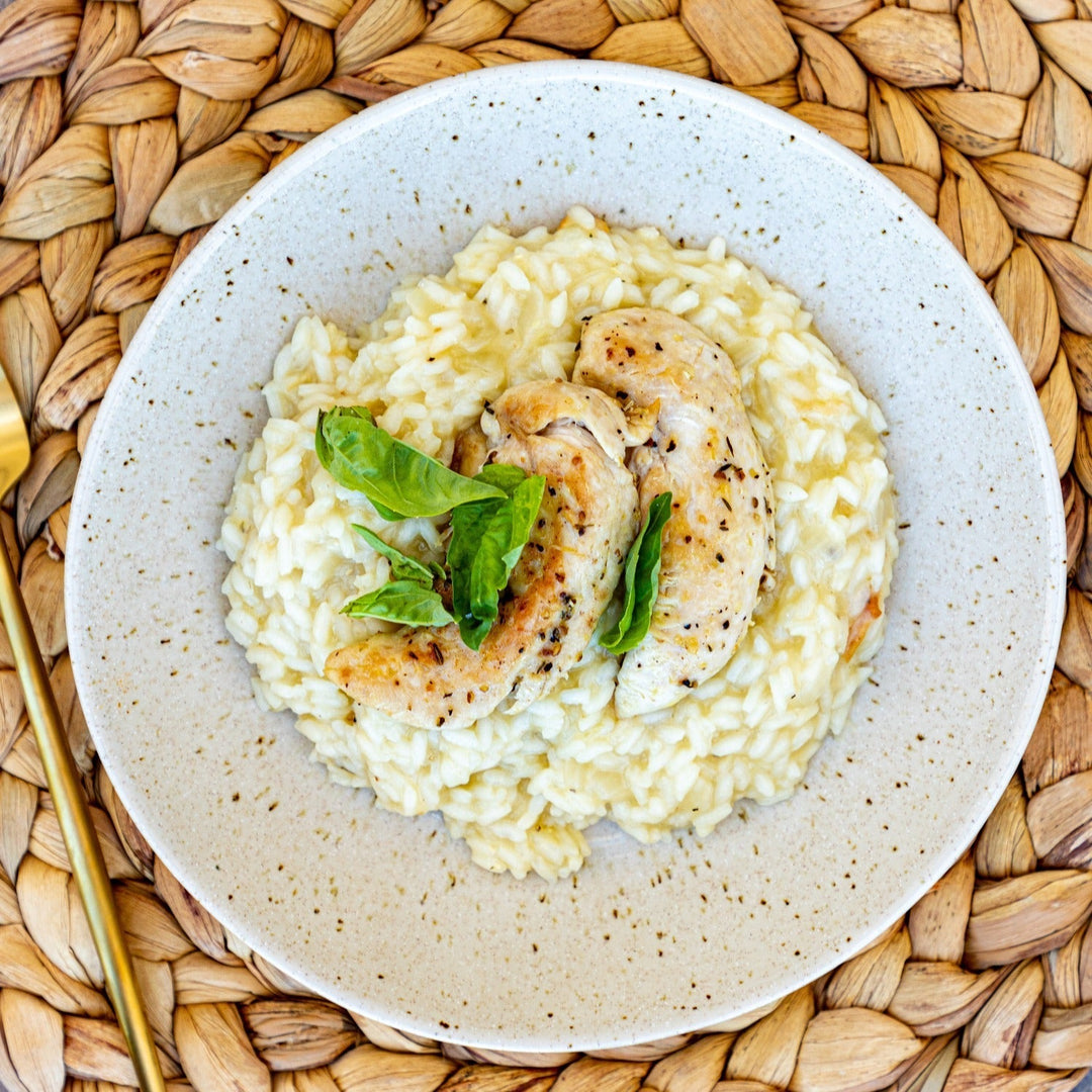 Lemon and Truffle Risotto with Chicken