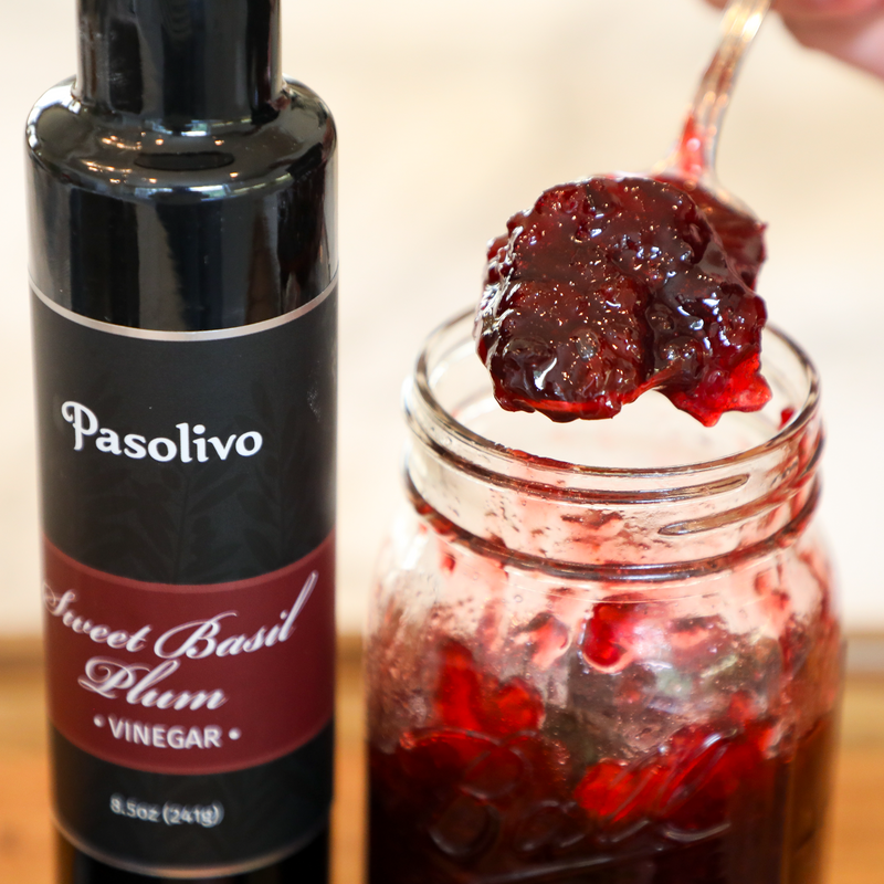 Sweet Basil Plum Jam