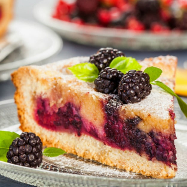 Blackberry Cornmeal Cake