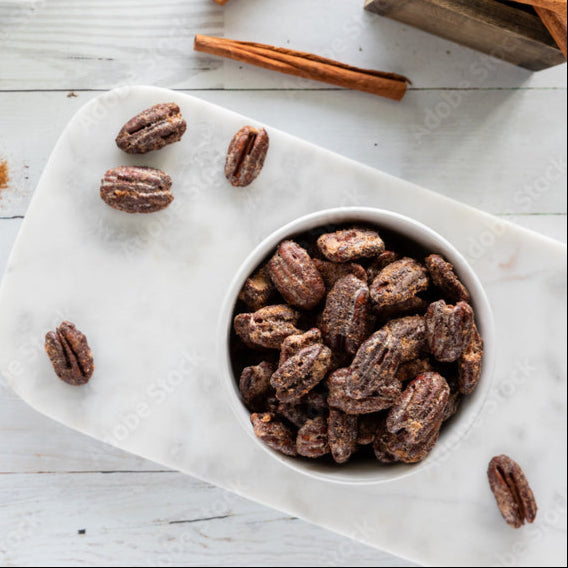 Sugar and Spice Maple Pecans