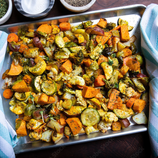 Lemon Garlic Roasted Vegetables