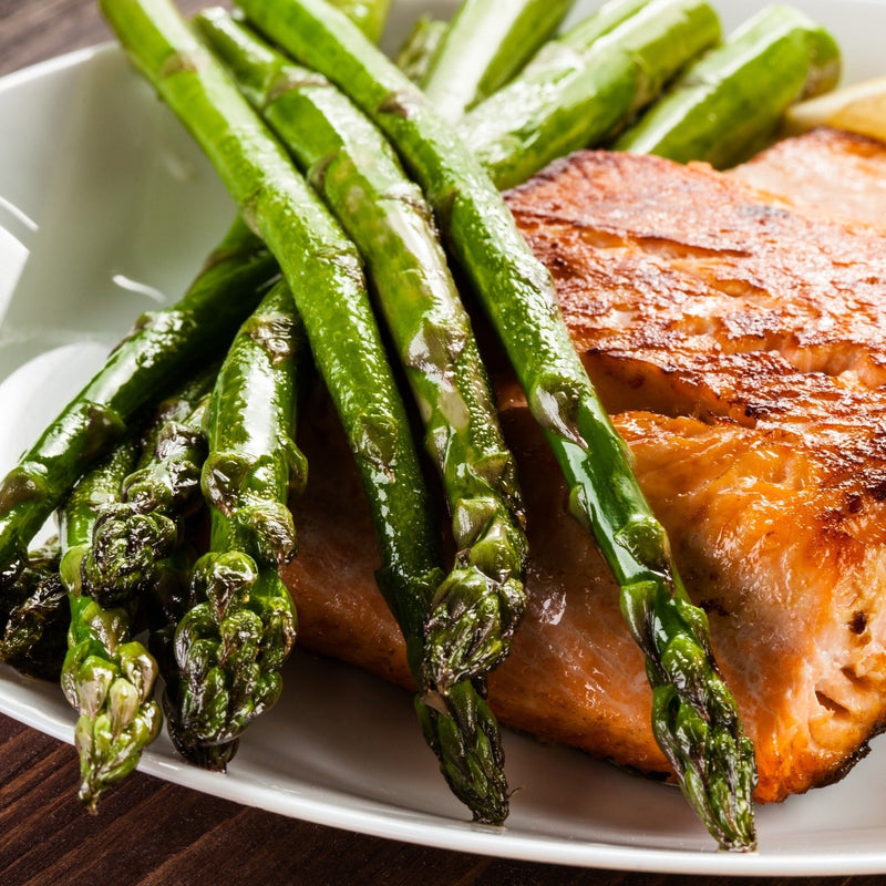 Sheet Pan Maple Garlic Salmon and Asparagus
