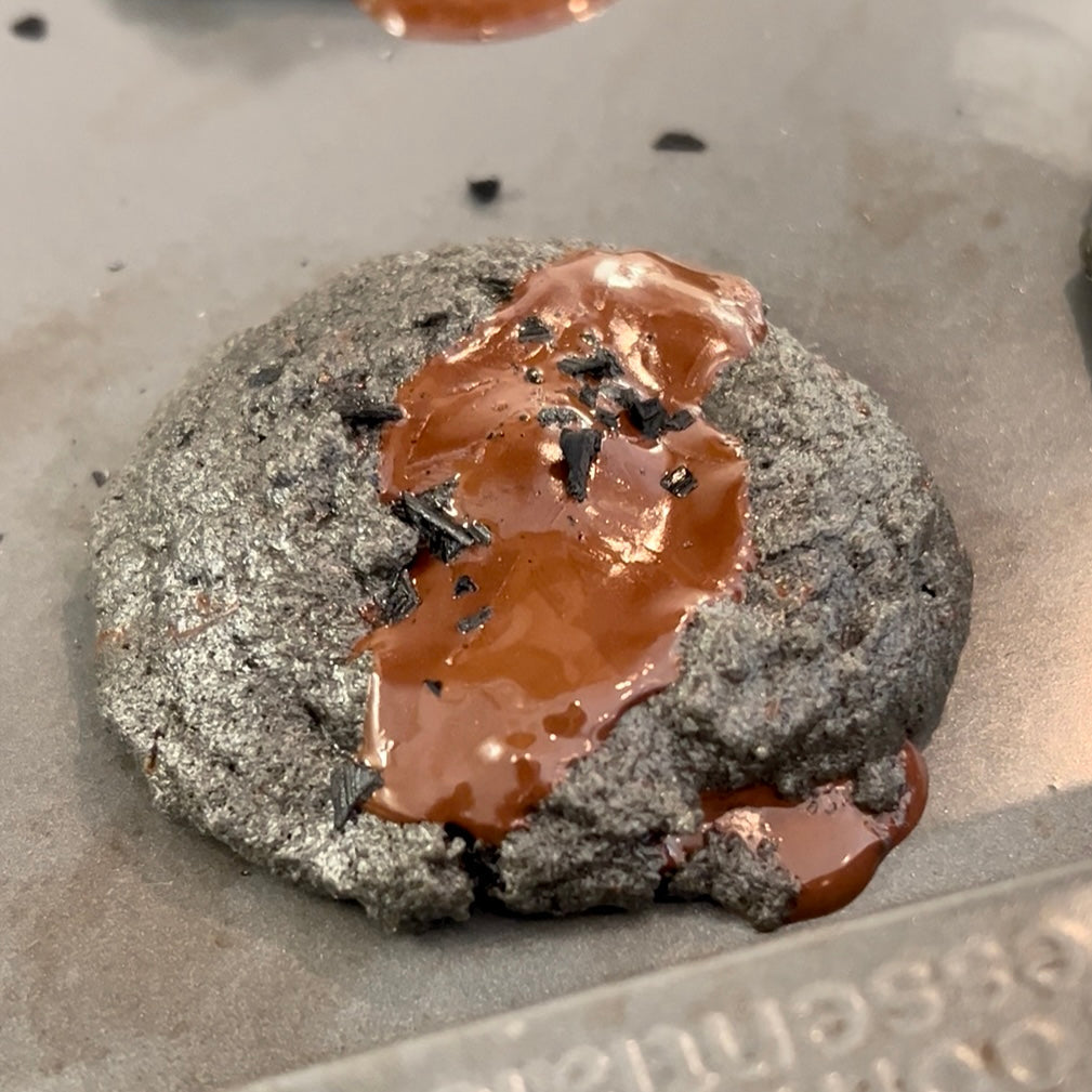 Black Sesame Chocolate Chip Cookies