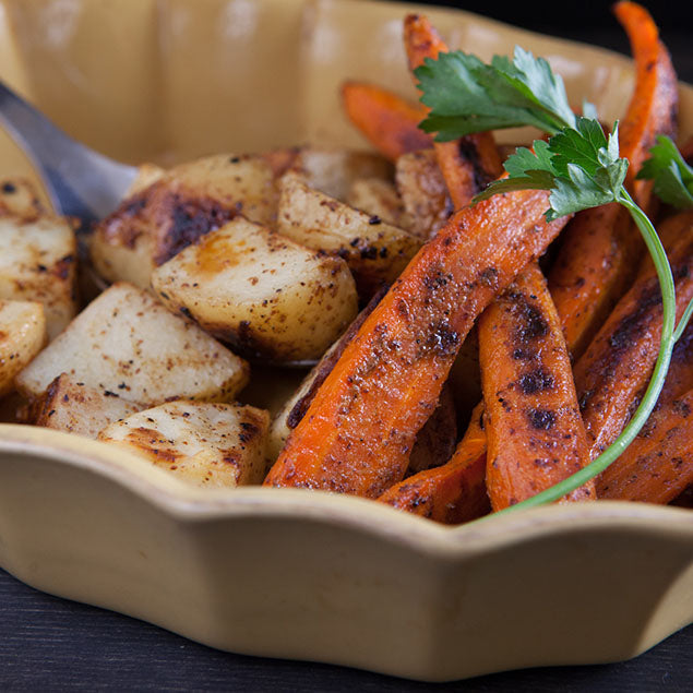 Maple Roasted Carrots & Potatoes