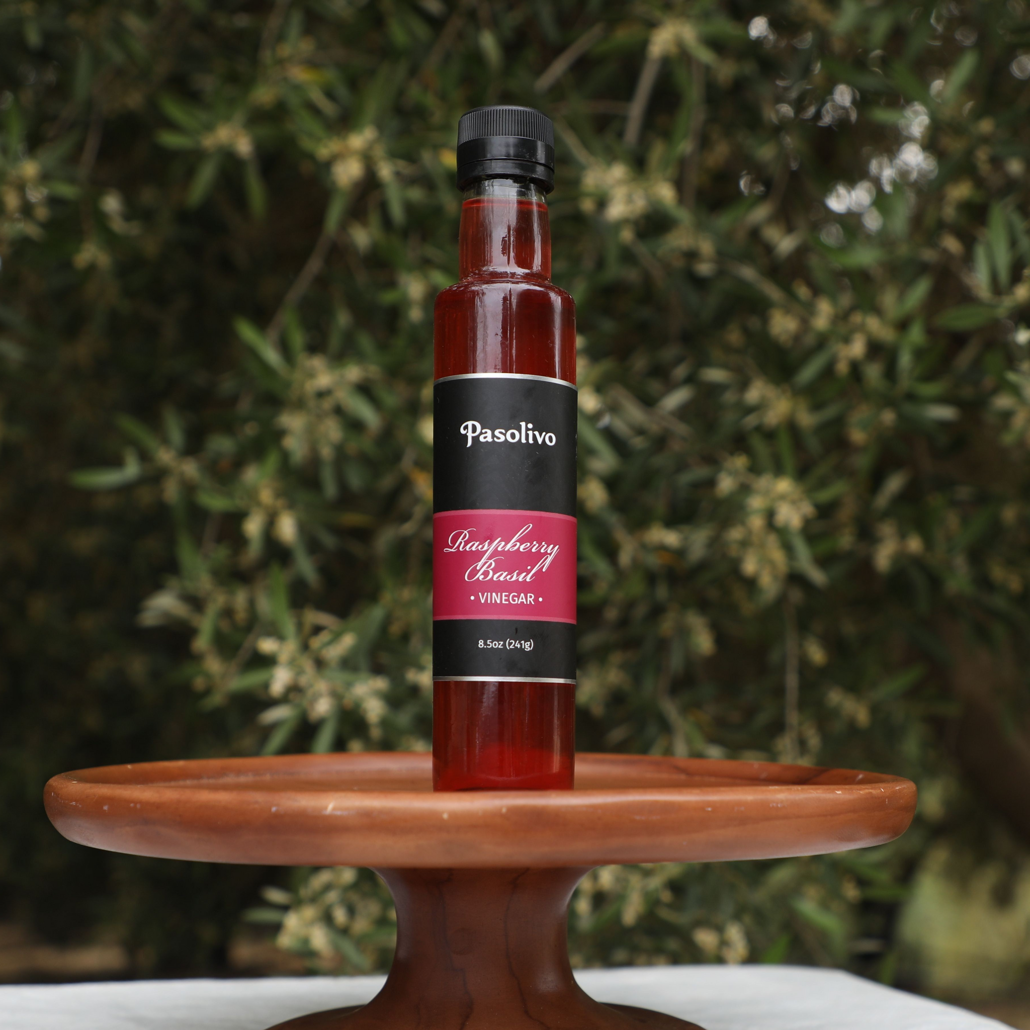Raspberry Basil Vinegar - 8.5 oz