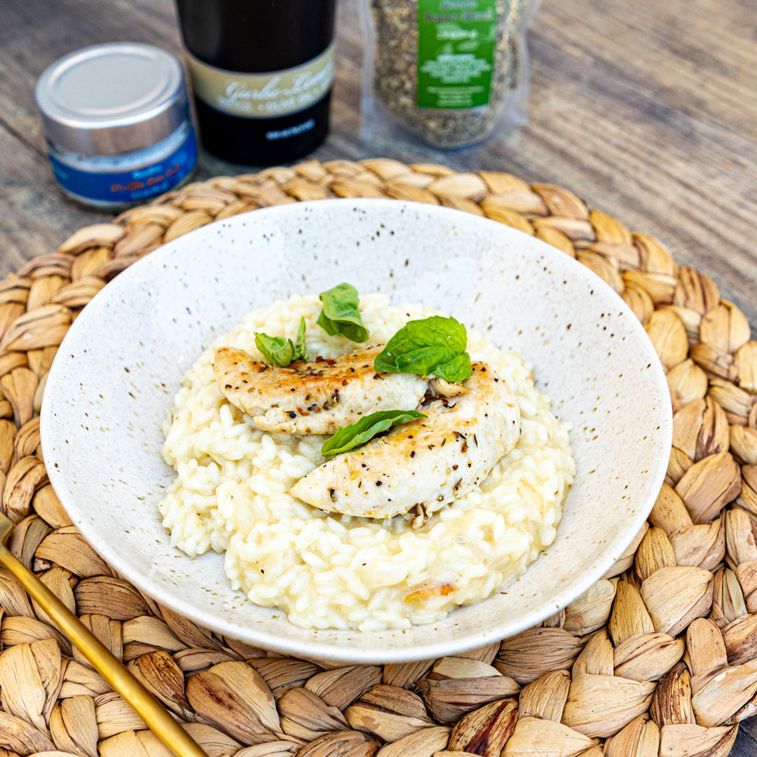 Pasolivo Lemon and Truffle Risotto with Chicken Recipe