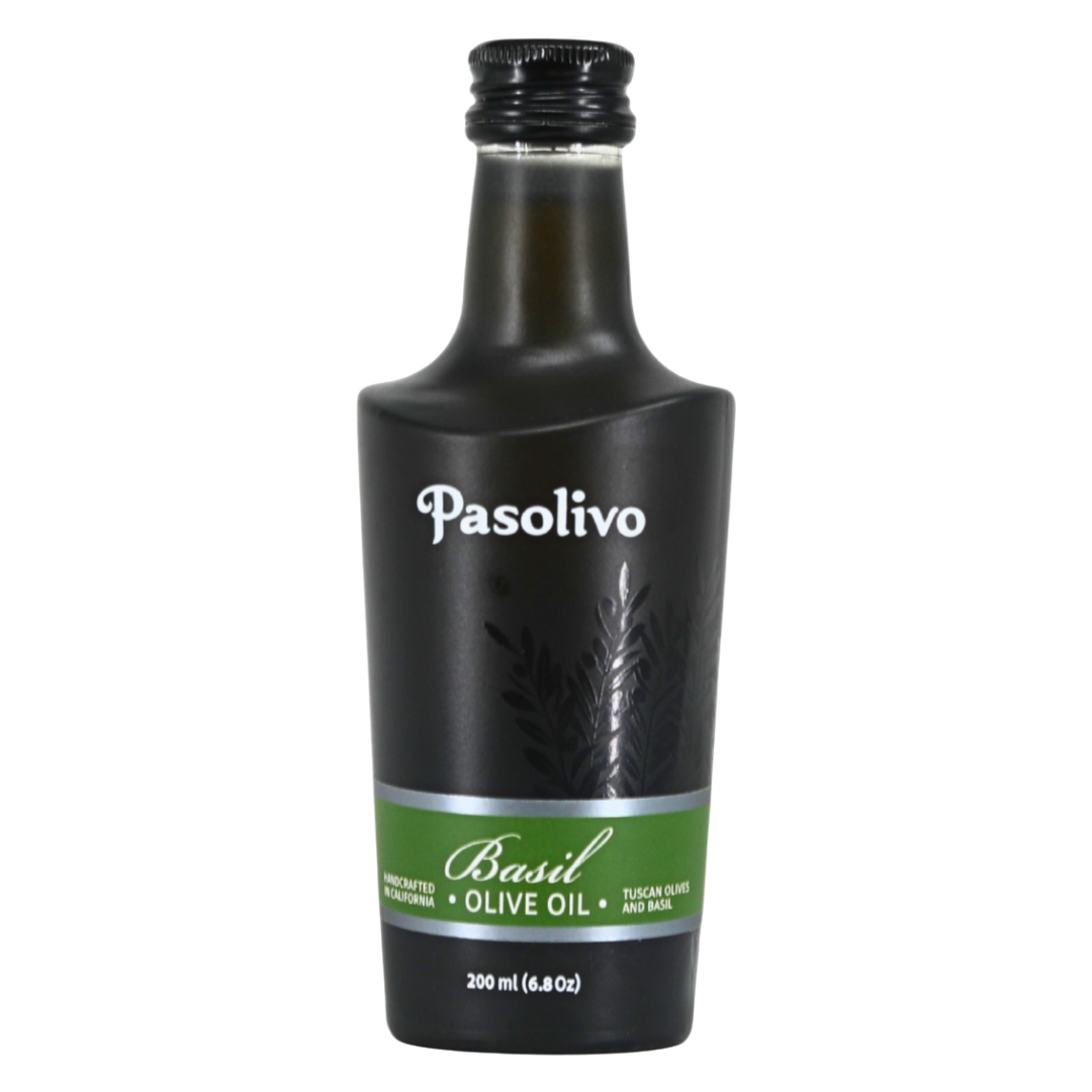 Basil Olive Oil, 200 mL | Pasolivo | Award-Winning Single-Origin