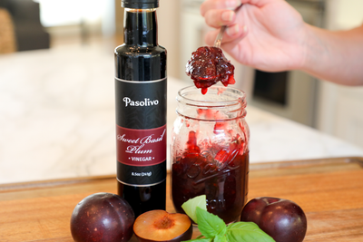 Sweet Basil Plum Balsamic Vinegar