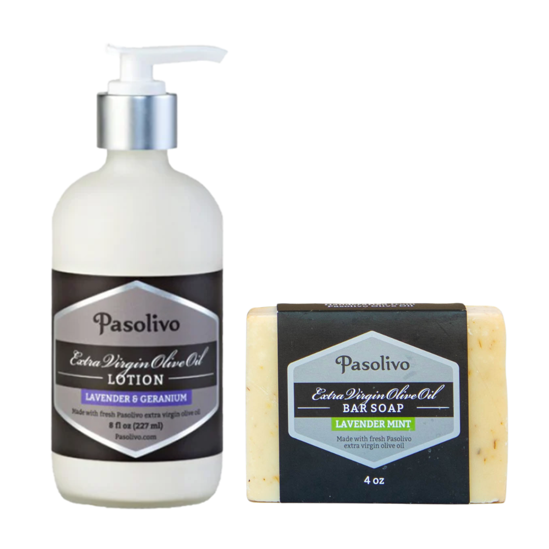 Lavender Bar Soap & Lotion Set