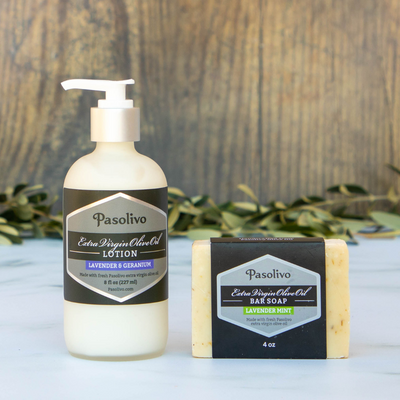 Lavender Bar Soap & Lotion Set
