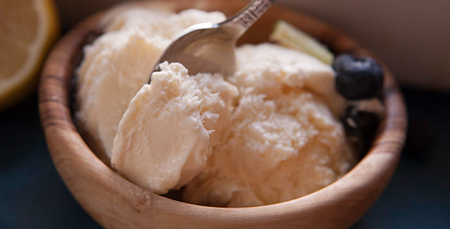 Bowl of Pasolivo Olive Oil Ice Cream 
