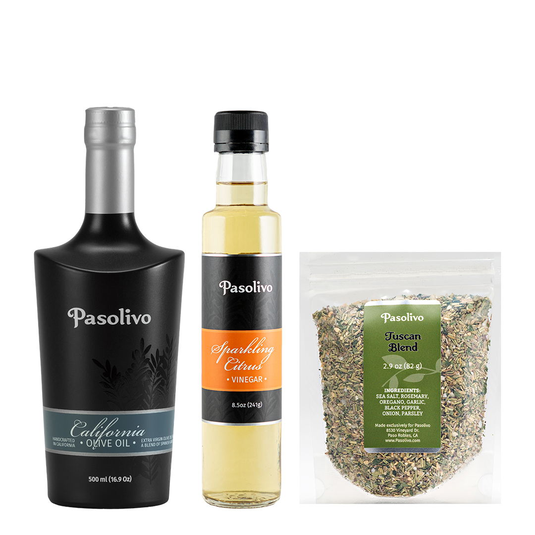 Pasolivo's Sparkling California Trio