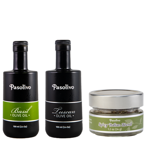 The Italian Mini Trio | Pasolivo | California Olive Oil Gift Set