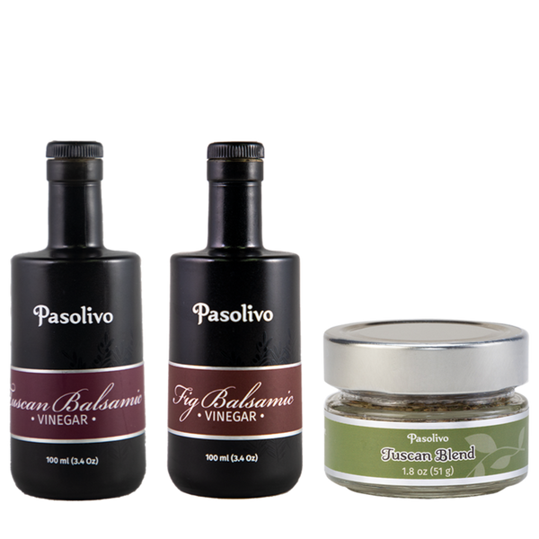 Pasolivo's Tuscan Balsamic Trio